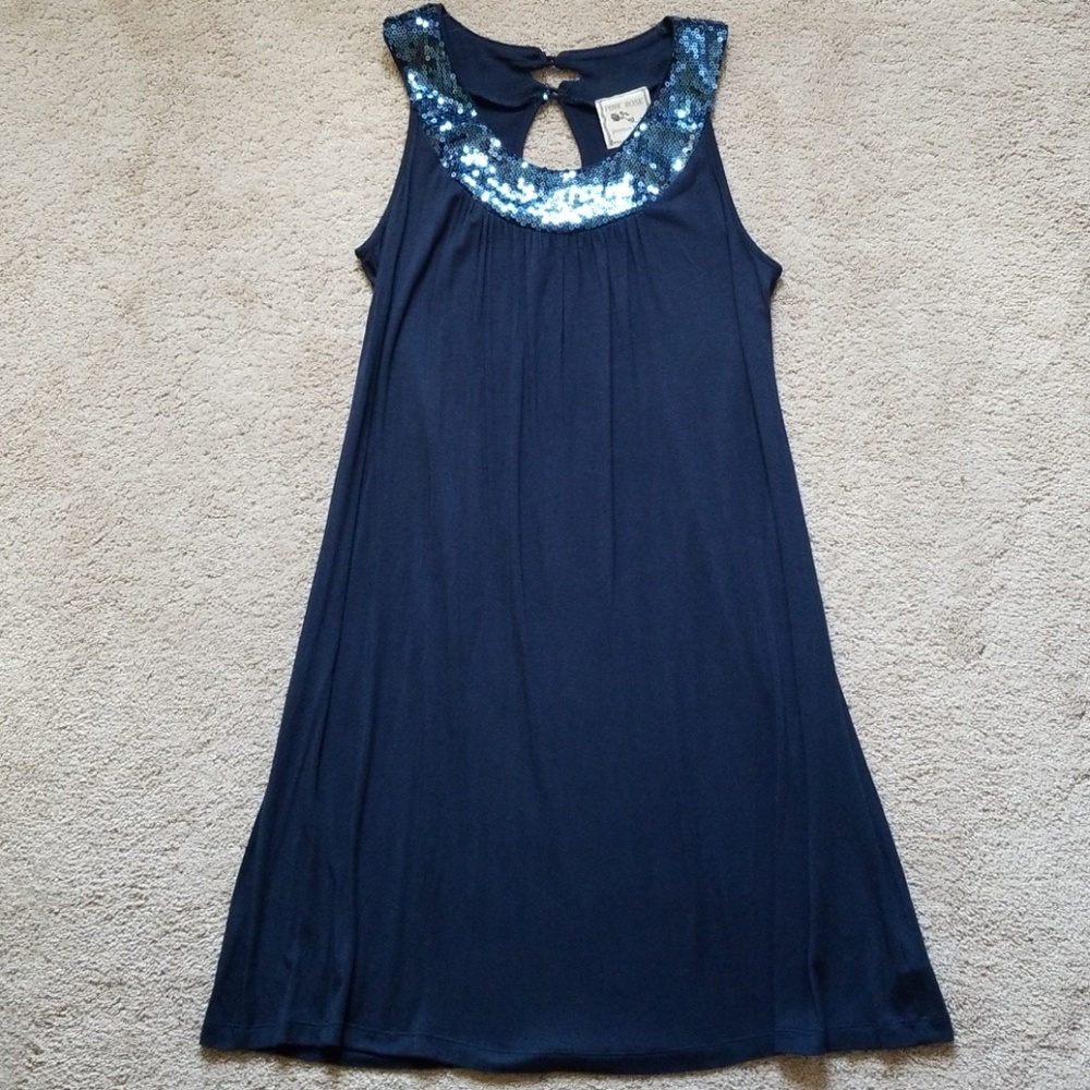 Blue dress with sequins